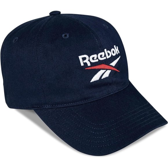 Men Women Vector Navy Cotton Medium Curved Brim with Breathable Design Cap